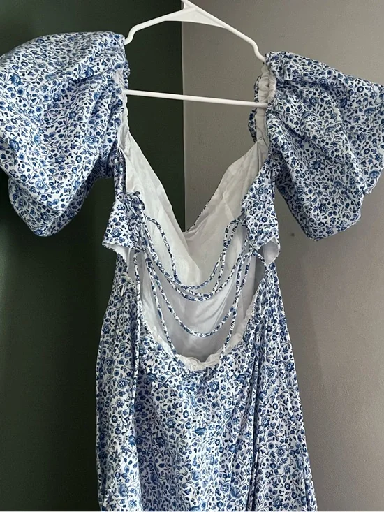 H&M Floral Puff-Sleeve Maxi Dress - Picture 5 of 9